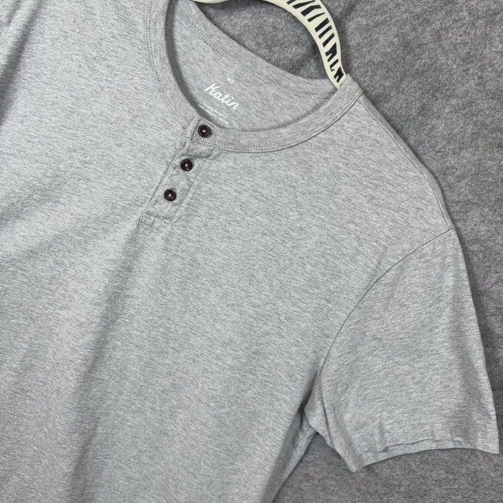 Katin Henley Shirt Mens Sz M Gray Organic Cotton Lightweight
